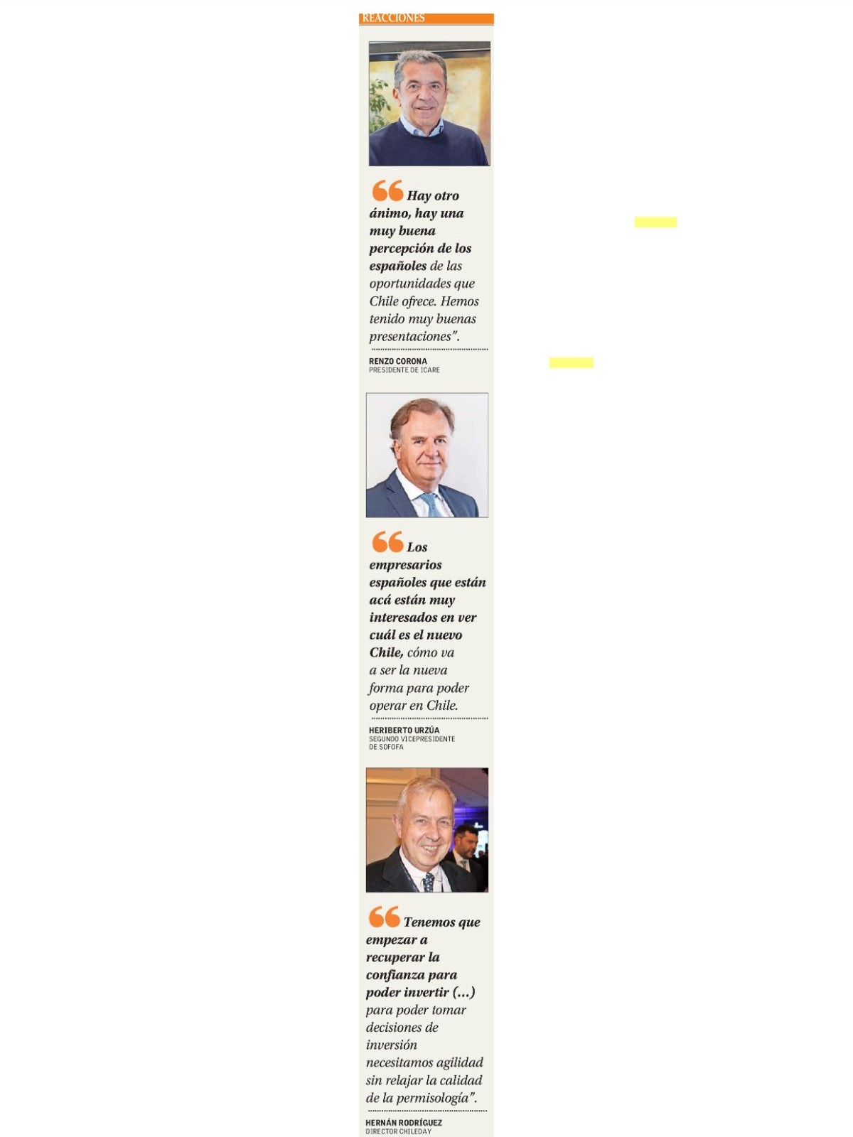 Recorte de prensa: El Mercurio (B), 15 de septiembre de 2026