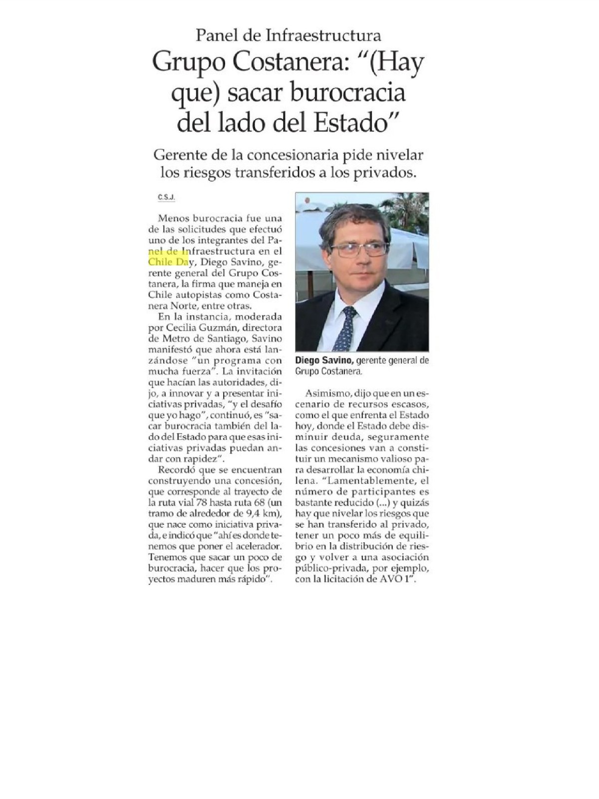 Recorte de prensa: El Mercurio (B Segunda Edición), 15 de septiembre de 2026